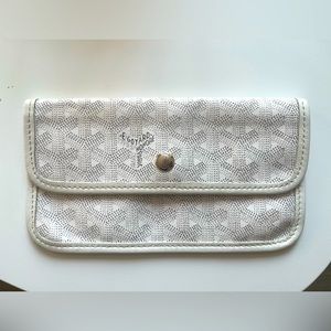 Goyard Coin/Cash Wallet Attachment in White